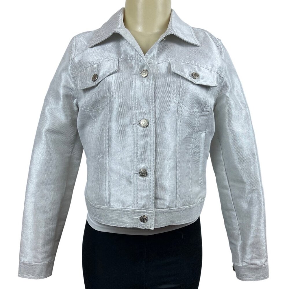 Lauren Jeans Ralph Lauren Women’s Grey Denim Jacket Sz S